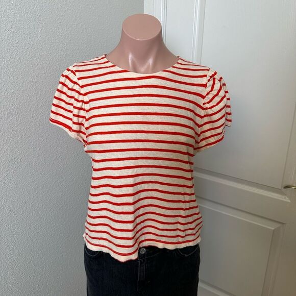 Madewell Stripe Flowy Sleeve Top Sz XXS - Picture 1 of 5